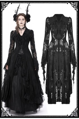 Dark In Love Amara Lace Bell Sheeves Long Cardigan Dark In Love Amara Lace Bell Sheeves Long Cardigan