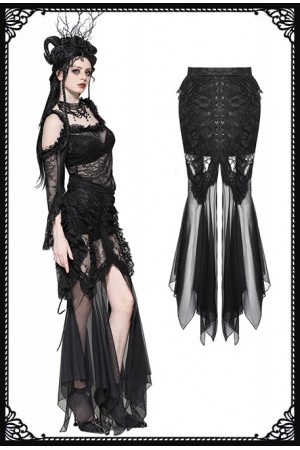 Dark In Love Arabella Lace Sheer Skirt Dark In Love Arabella Lace Sheer Skirt