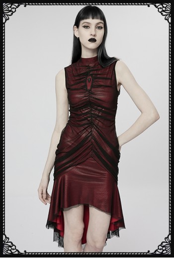 Punk Rave Cruising in Hell Dress Red