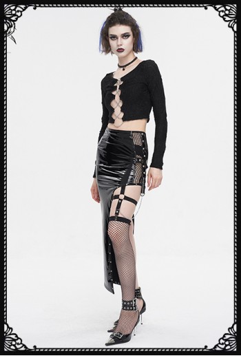 Devil Fashion Ania Pencil PVC Skirt