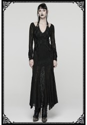 Punk Rave Chantress Gothic Maxi Dress