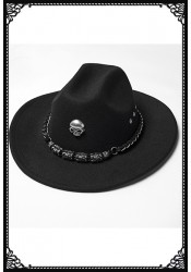 Punk Rave Dark Cowboy Gothic Hat