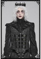 Devil Fashion Cassian Cross Zip Up Waistcoat