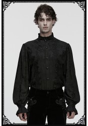 Punk Rave Valeral Black Lace Spike Shirt