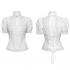 Punk Rave White Whispers Cut Out Chest Lace Gothic Blouse