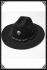 Punk Rave Dark Cowboy Gothic Hat
