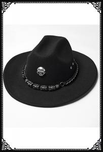 Punk Rave Dark Cowboy Gothic Hat