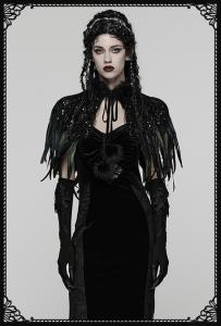 Punk Rave Bonnie Feather Shawl