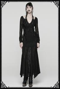 Punk Rave Chantress Gothic Maxi Dress