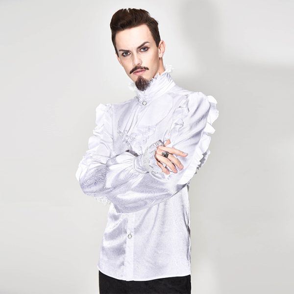 Dark In Love Phantom Ruffle Gothic Jacket With Cut Out Chest