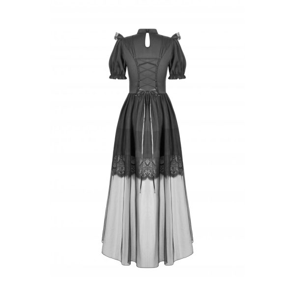 Dark In Love Phantom Ruffle Gothic Jacket With Cut Out Chest