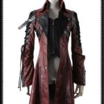Punk Rave High collar unisex coat(RD)