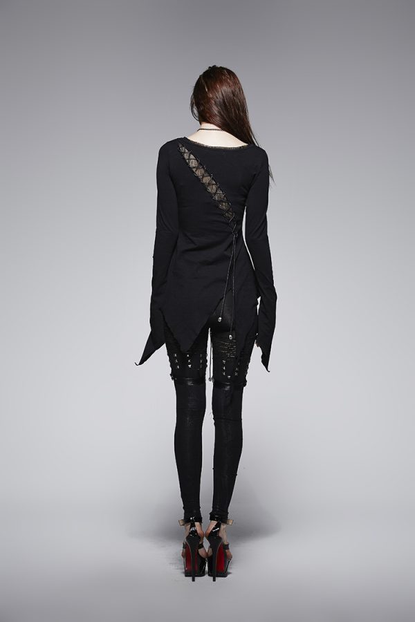 Dark In Love Phantom Ruffle Gothic Jacket With Cut Out Chest