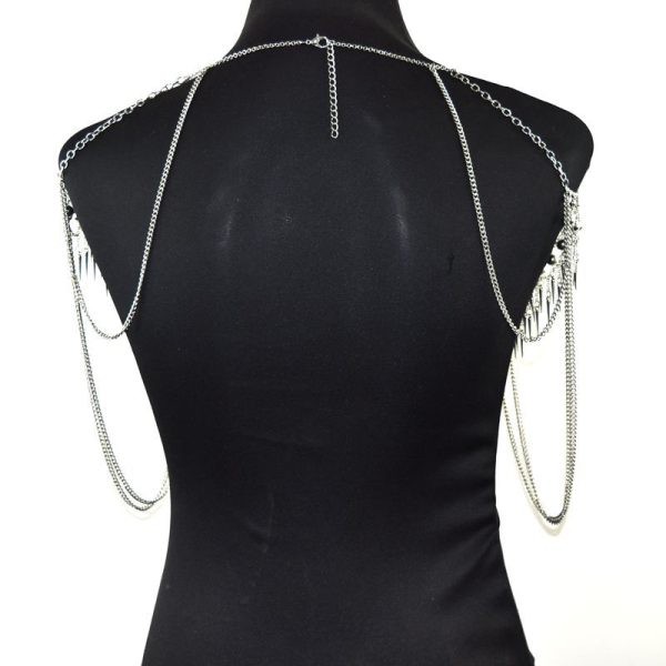 Dark In Love Phantom Ruffle Gothic Jacket With Cut Out Chest