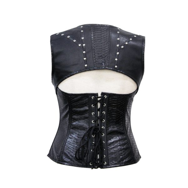 Dark In Love Phantom Ruffle Gothic Jacket With Cut Out Chest