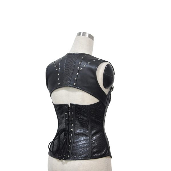 Dark In Love Phantom Ruffle Gothic Jacket With Cut Out Chest