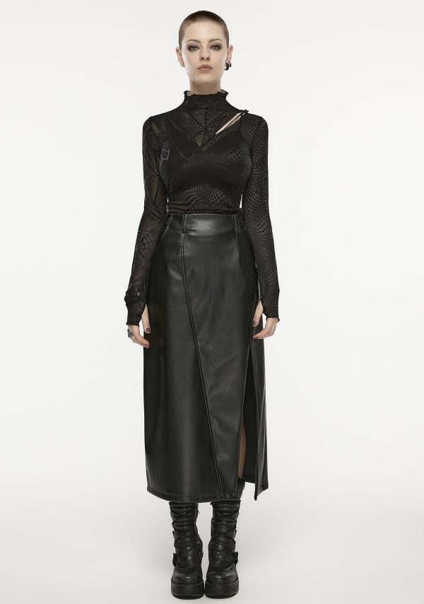 Dark In Love Phantom Ruffle Gothic Jacket With Cut Out Chest