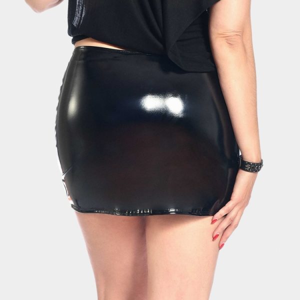 DEMON JUPE VINYLE BLACK