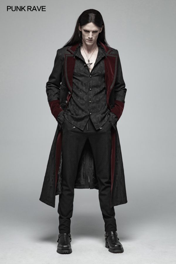Dark In Love Phantom Ruffle Gothic Jacket With Cut Out Chest