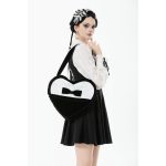 Dark In Love Lara Black & White Heart Bag