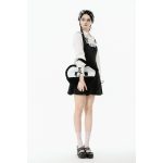 Dark In Love Lara Black & White Heart Bag