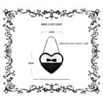Dark In Love Lara Black & White Heart Bag
