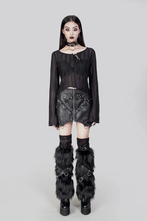 R.N.G Monster Dollz Furry Leg Warmers