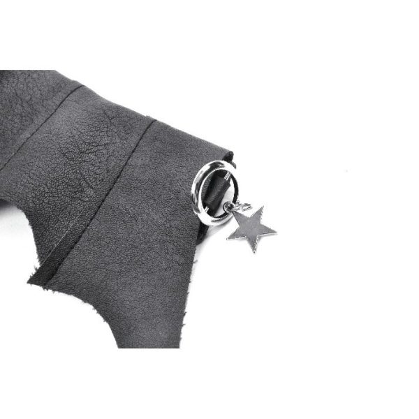 Dark In Love Bat Wing Collar Faux Leather Choker