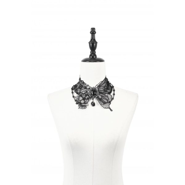 Dark In Love Velika Lace Butterfly Choker