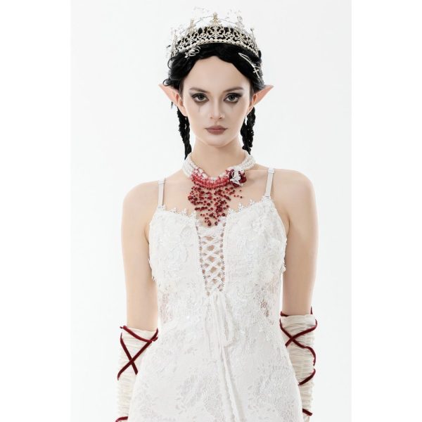 Dark In Love Bloody Mistress Pearl Gothic Choker