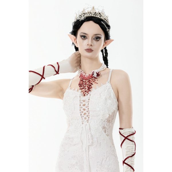 Dark In Love Bloody Mistress Pearl Gothic Choker