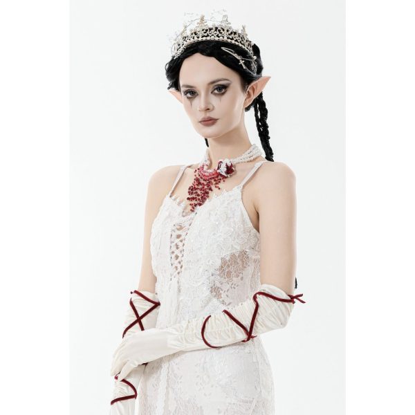 Dark In Love Bloody Mistress Pearl Gothic Choker