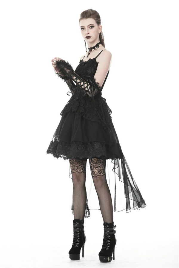 Dark In Love Phantom Ruffle Gothic Jacket With Cut Out Chest