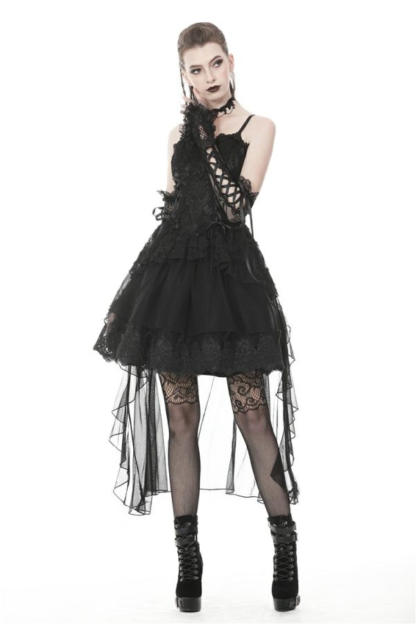 Dark In Love Phantom Ruffle Gothic Jacket With Cut Out Chest