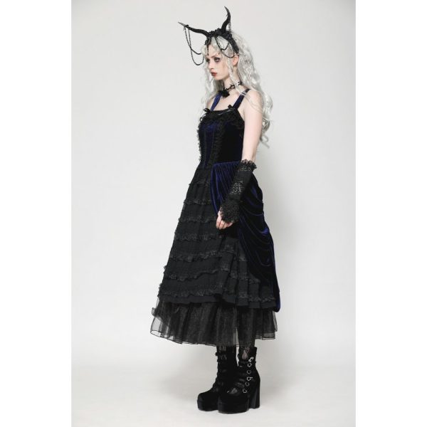 Dark In Love Circe Black Velvet Gloves