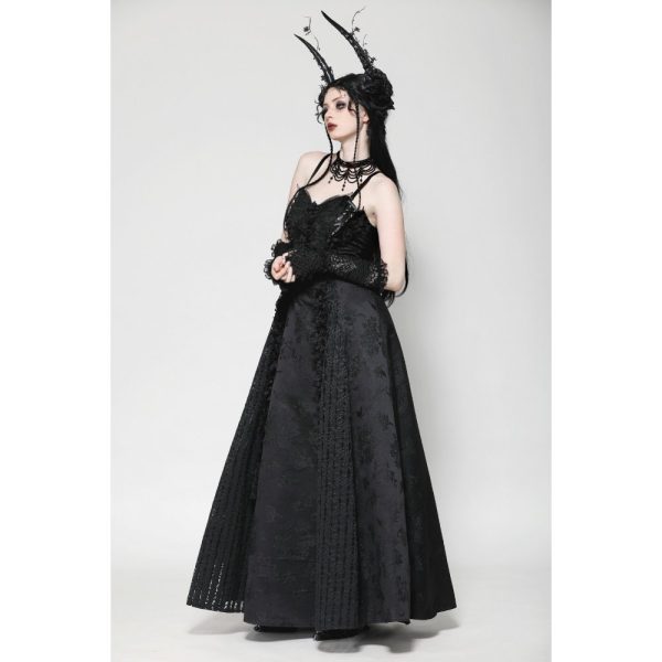 Dark In Love Circe Black Velvet Gloves