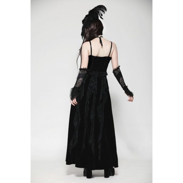 Dark In Love Circe Black Velvet Gloves