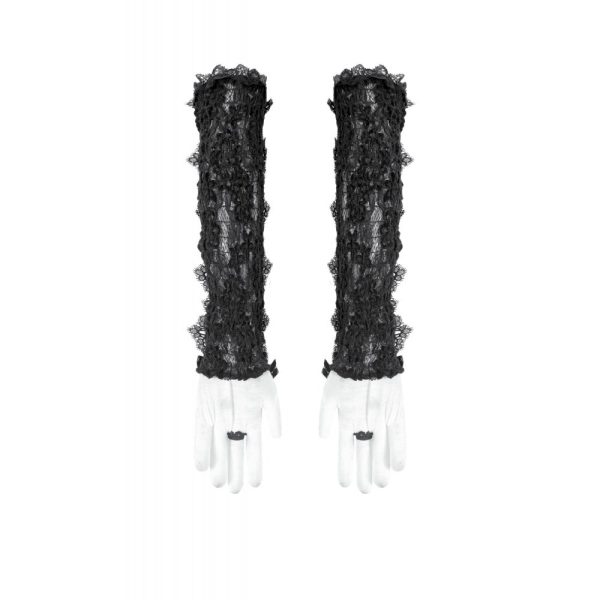 Dark In Love Missandra Laced Up Gothic Gloves