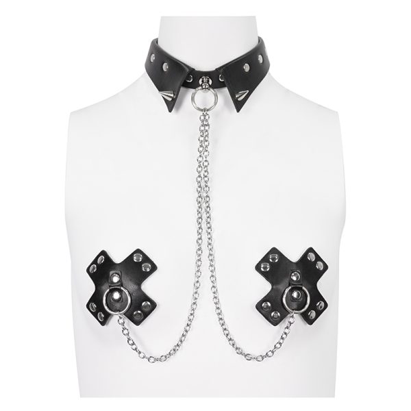 Devil Fashion Night Collar Nipple Pasties