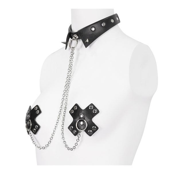 Devil Fashion Night Collar Nipple Pasties