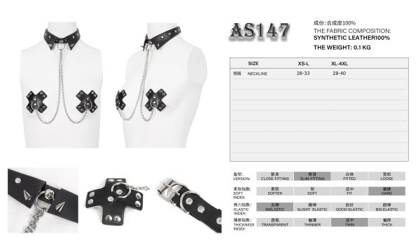 Devil Fashion Night Collar Nipple Pasties