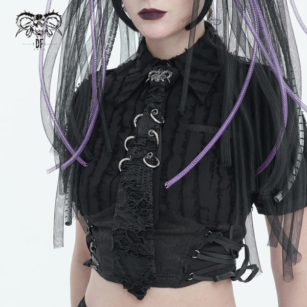 Devil Fashion Distress Ring Tie