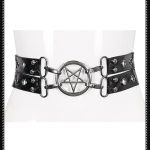 Devil Fashion Wicked Pentagram Studded Belt