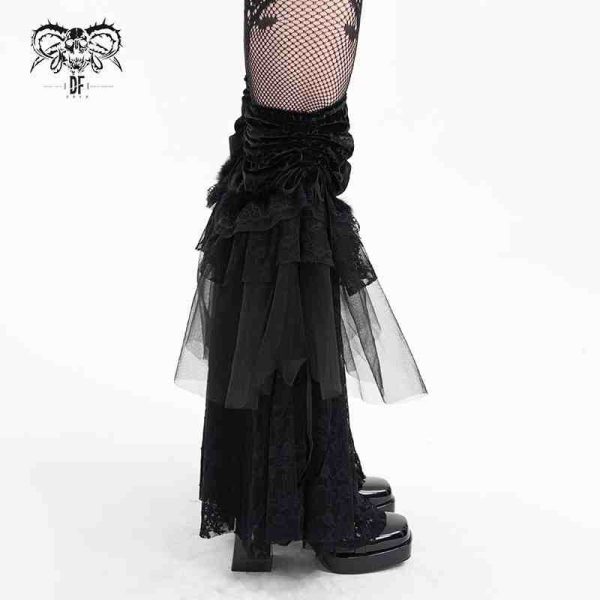 Devil Fashion Felicia Lace Goth Legwarmers