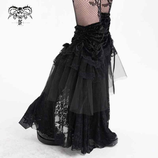 Devil Fashion Felicia Lace Goth Legwarmers