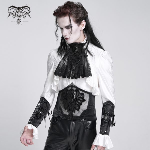 Devil Fashion Silas Gothic Lace Jabot