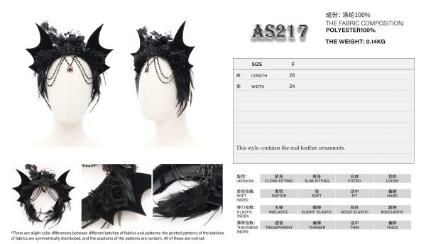 Devil Fashion Danika Batwing Headdress