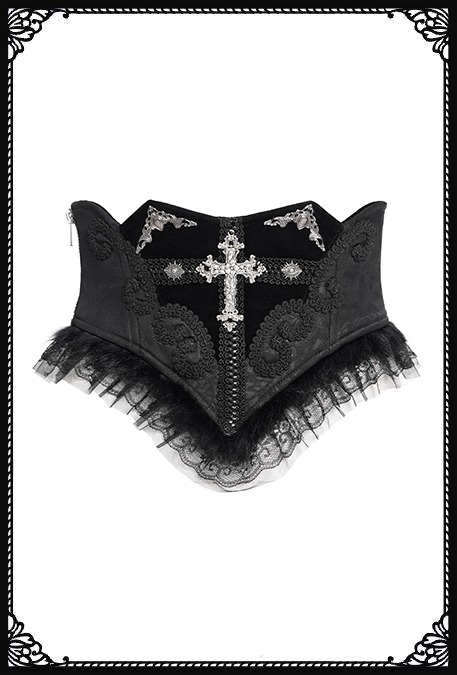 Devil Fashion Vampira Cross Gothic Waist Belt