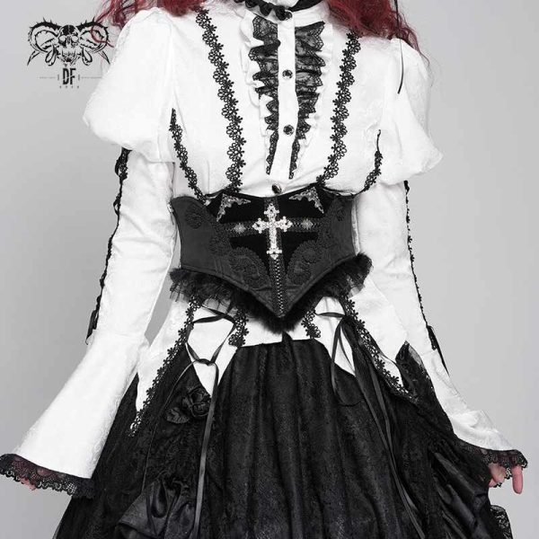 Devil Fashion Vampira Cross Gothic Waist Belt