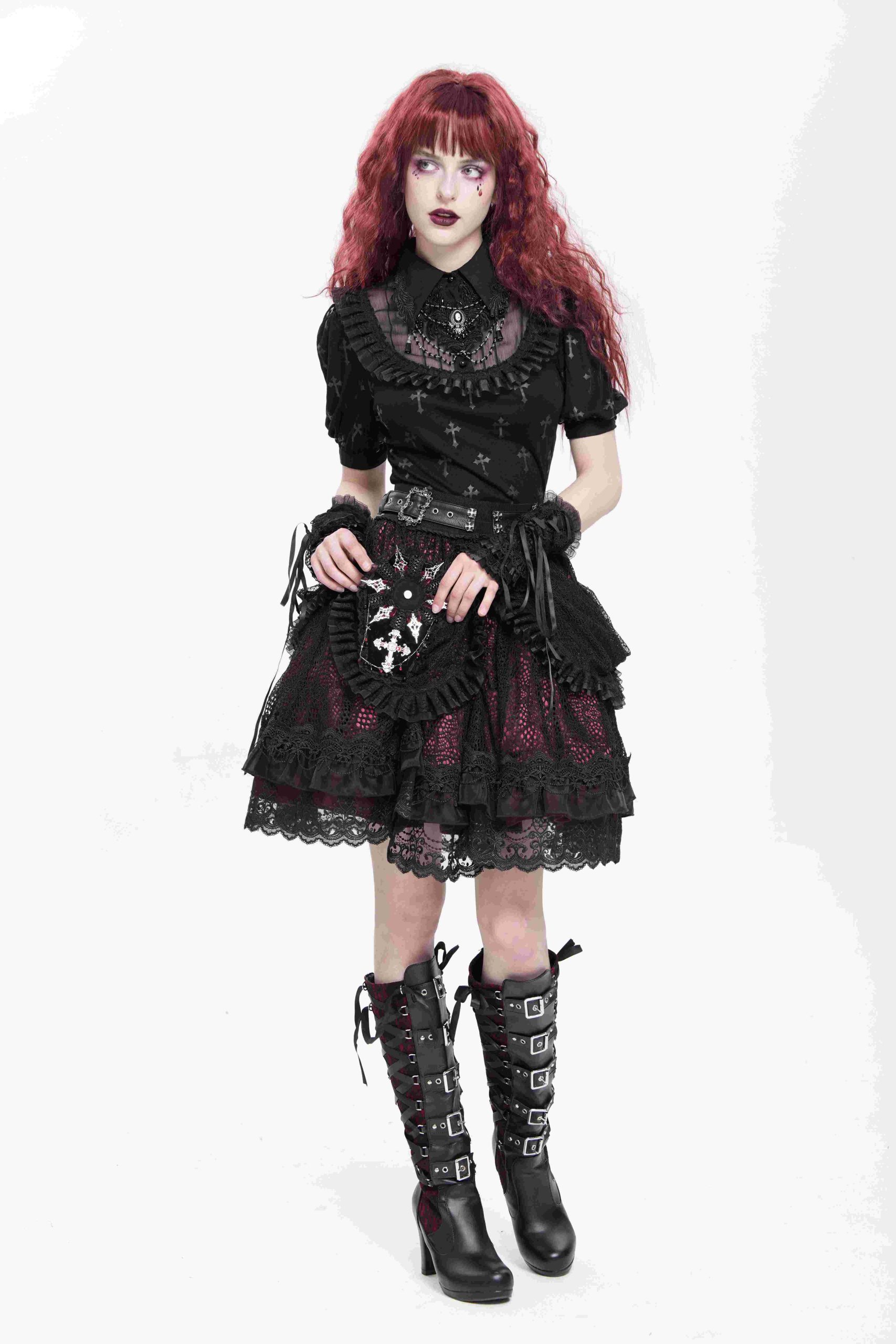 Devil Fashion Van Coffin Gothic Brooch Patch